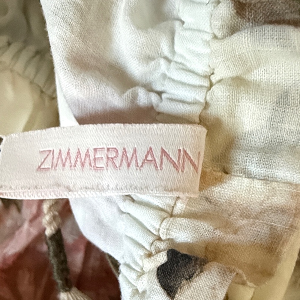 ZIMMERMAN Cream Floral Dress 4T VGUC - Picture 2 of 8